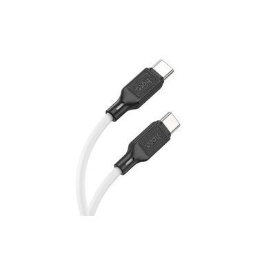Купити Кабель HOCO X90 Cool 60W silicone charging data cable for Type-C to Type-C White