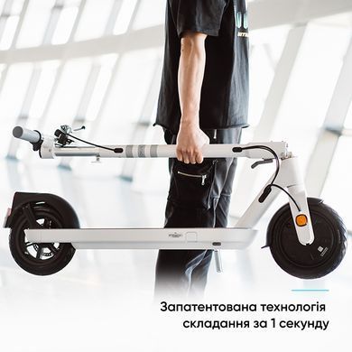 Купити Электросамокат OKAI ES10-NEON Lite White 9, 300(600)W, 7.8Ah, 30km, 25kmh, 20%, NFC, App, 15kg