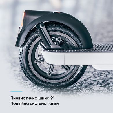 Купити Электросамокат OKAI ES10-NEON Lite White 9, 300(600)W, 7.8Ah, 30km, 25kmh, 20%, NFC, App, 15kg