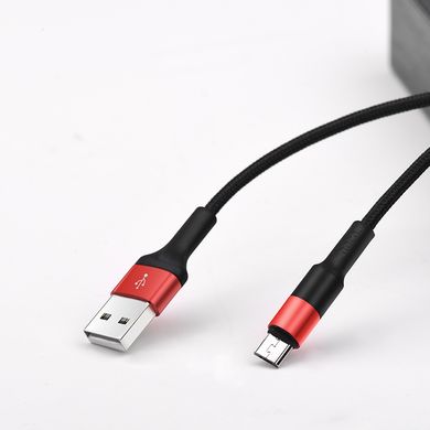 Купити Кабель Hoco X26 USB Micro 2A 1m Black-Red