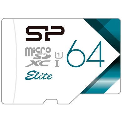 Купити Карта памяти SiliconPower microSDXC Elite Color 64GB Class 10 UHS-I V10 W-30MB/s R-85MB/s Без адапте