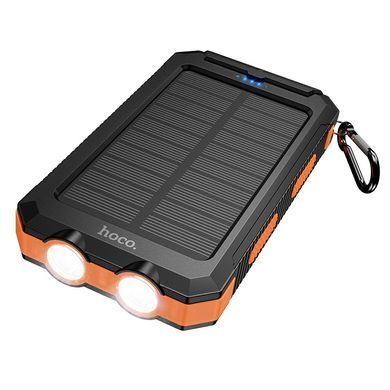 Купити Зовнішній акумулятор HOCO J164 Platinum solar dual lighting power bank(8000mAh) Black