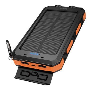 Купити Зовнішній акумулятор HOCO J164 Platinum solar dual lighting power bank(8000mAh) Black