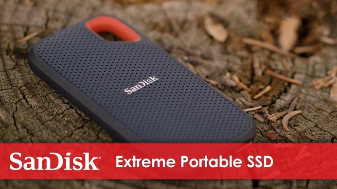 Купити Портативний SSD SanDisk Extreme 2 ТВ Portable USB 3.1 Gen 2 Type-C TLC Black