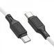 Кабель HOCO X90 Cool 60W silicone charging data cable for Type-C to Type-C White