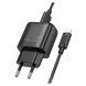 Мережевий зарядний пристрій з кабелем HOCO C140A Smart single port QC3.0 charger set(Micro)(EU) Black
