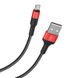 Кабель Hoco X26 USB Micro 2A 1m Black-Red
