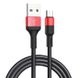 Кабель Hoco X26 USB Micro 2A 1m Black-Red