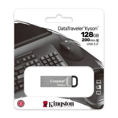 Купити Флеш-накопичувач Kingston DT Kyson USB3.2 Gen.1 128GB Silver-Black