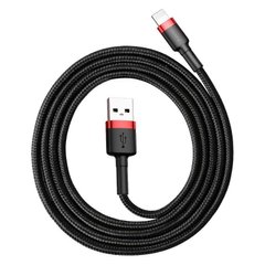 Купити Кабель Baseus Cafule Lightning USB 1.5 A 2m Black-Red