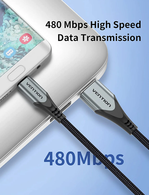 Купити Кабель Vention USB Type-A Micro 3 A 1m Gray