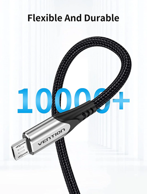 Купити Кабель Vention USB Type-A Micro 3 A 1m Gray