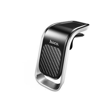 Купити Держатель для мобильного HOCO CA74 Universe air outlet magnetic car holder Black+Silver