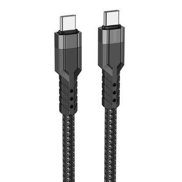 Купити Кабель HOCO U110 Type-C to Type-C 60W charging data cable Black