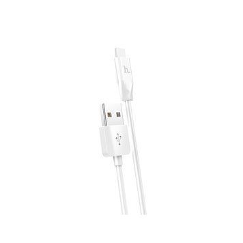 Купити Кабель HOCO X1 USB to Type-C 3A, 1m, PVC, PVC соединители, Белый