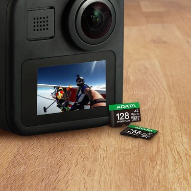 Купити Карта пам'яті microSDXC (UHS-1 U3) A-DATA SPEED PLUS 256Gb Class 10 V30 A2 (R-180Mb/s W160Mb/s) (adapter SD)