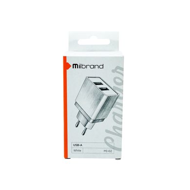 Купити Сетевое зарядное устройство Mibrand MI-02 White