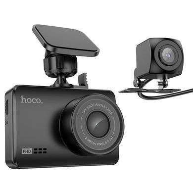 Купити Видеорегистратор HOCO DV3 Driving recorder with display(dual-channel) Black