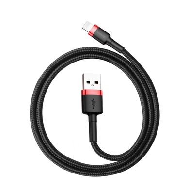 Купити Кабель Baseus Cafule Lightning USB 2.4 A 0,5m Black-Red