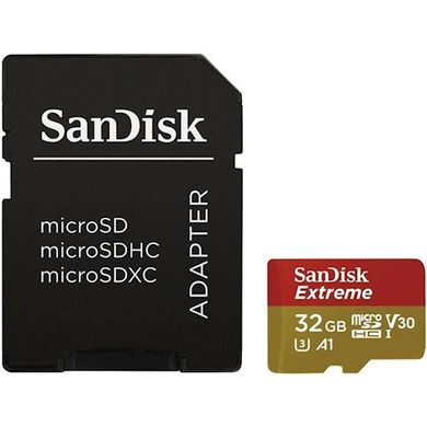 Купити Карта памяти SanDisk microSDHC 32GB Class 10 UHS-I (U3) V30 A1 R-100MB/s