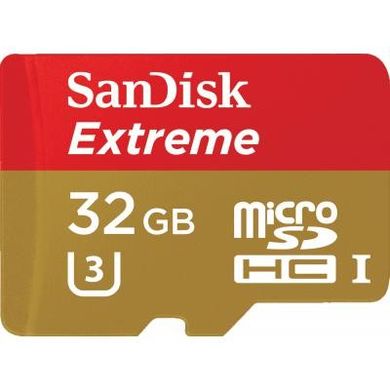Купити Карта пам'яті SanDisk microSDHC 32GB Class 10 UHS-I (U3) V30 A1 R-100MB/s