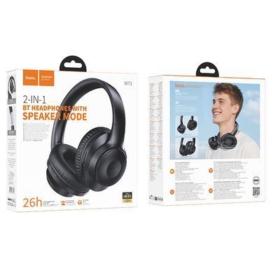 Купити Бездротові накладні навушники HOCO W71 Cool sound BT headphones Black