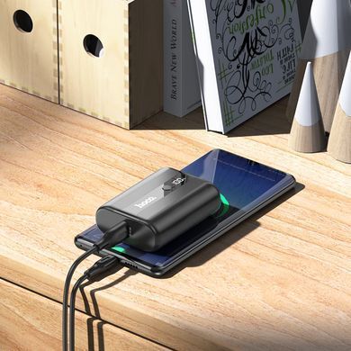 Купити Внешний аккумулятор HOCO Q3 Pro 22.5W+PD20W fully compatible power bank(10000mAh) Black
