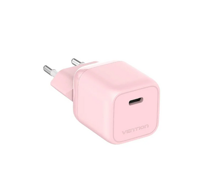 Купити Мережевий зарядний пристрій Vention 1-port GaN Pink