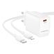 Сетевой зарядный прибор BOROFONE BN28 Fuente single port PD30W charger (EU) White