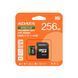Карта пам'яті microSDXC (UHS-1 U3) A-DATA SPEED PLUS 256Gb Class 10 V30 A2 (R-180Mb/s W160Mb/s) (adapter SD)