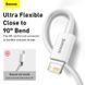 Кабель Baseus Superior Series Fast Charging Data Cable USB to iP 2.4A 0.25m White