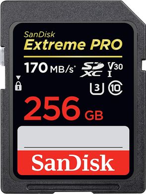 Купити Карта пам'яті SanDisk microSDXC Extreme 256GB Class 10 V30 W-90MB/s R-170MB/s Без адаптера