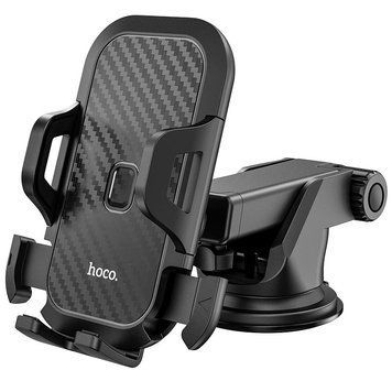 Купити Автотримач для телефона HOCO CA76 Touareg one-touch center console car holder Black