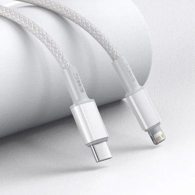 Купити Кабель Baseus High Density Braided Fast Charging Data Cable Type-C to iP PD 20W 2m White