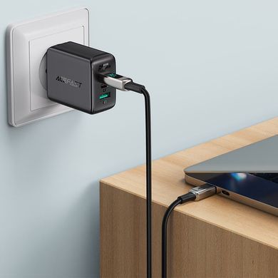 Купити Кабель ACEFAST C6-01 Type-C to iP, 3A, 30W, 1.2m, nylon, zinc connectors, Black