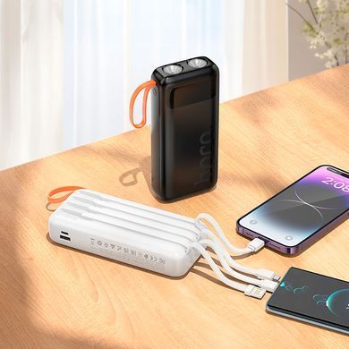 Купити Зовнішній акумулятор Hoco J151A Spirit dual lighting four-cable power bank(20000mAh)