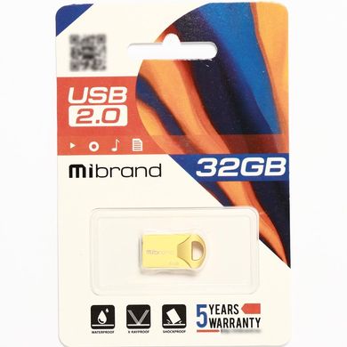 Купити Флеш-накопичувач Mibrand USB2.0 Hawk 32GB Gold
