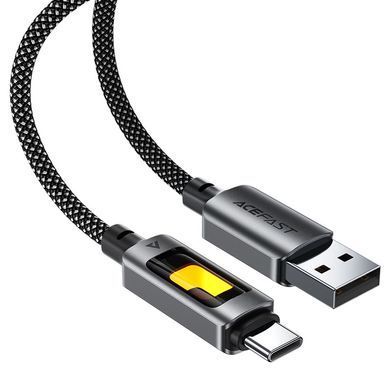 Купити Кабель ACEFAST C21-04 USB-A to USB-C fantasy color series braided Charging data cable Black
