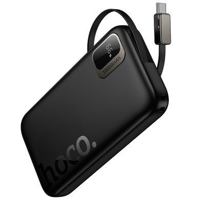 Купити Зовнішній акумулятор HOCO Q51 Key PD20W power bank with telescopic cable(10000mAh) Black