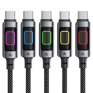 Купити Кабель ACEFAST C21-04 USB-A to USB-C fantasy color series braided Charging data cable Black