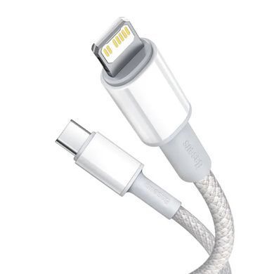 Купити Кабель Baseus High Density Braided Fast Charging Data Cable Type-C to iP PD 20W 2m White