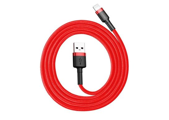 Купити Кабель Baseus Cafule Lightning USB 1.5 A 2m Red