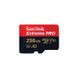 Карта пам'яті SanDisk microSDXC Extreme Pro 256GB Class 10 UHS-I (U3) V30 A2 W-140MB/s R-200MB/s