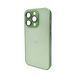 Стеклянный чехол Apple iPhone 14 Pro Light Green