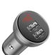 Автомобільний зарядний пристрій Baseus Digital Display USB-A Silver