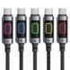 Кабель ACEFAST C21-04 USB-A to USB-C fantasy color series braided Charging data cable Black
