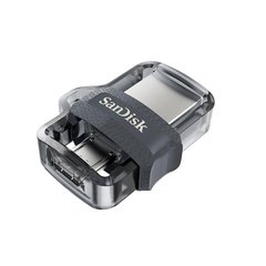 Купити Флеш-накопитель SanDisk Ultra Dual Drive M3.0 USB3.0/microUSB 128GB OTG Silver-Black