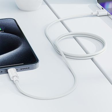 Купити Кабель ACEFAST C18-04 USB-A to USB-C плетеный зарядный дата-кабель White