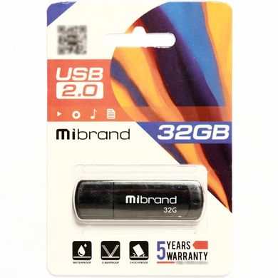 Купити Флеш-накопитель Mibrand Grizzly USB2.0 32GB Black