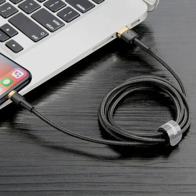 Купити Кабель Baseus Cafule Cable USB For Lightning 2.4A 1m Gold+Black